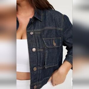 Torrid, dark denim cropped Trucker Style Jean  jacket, NWOT, size  2